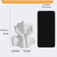 Female Head Half Chest Vase