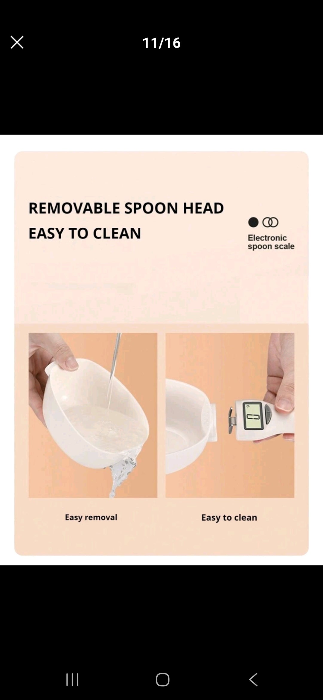 Measuring spoon