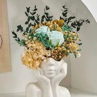 Female Head Half Chest Vase